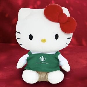 Starbucks Hello Kitty Plush with Green Apron